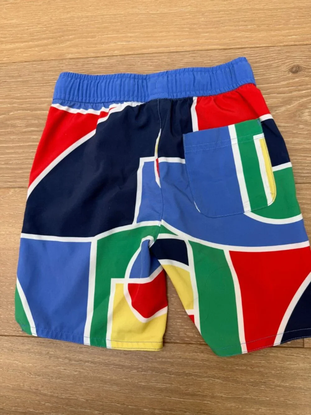 Hanna Andersson Swim Trunks Bold Colorblock Geometric Print - Size 110 (US 5)
